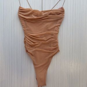 OhPolly Mesh Thong Bodysuit